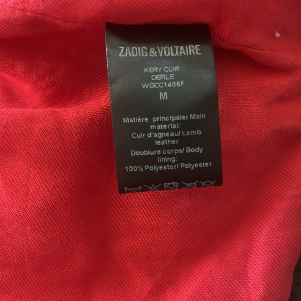 🎉HP🎉Zadig & Voltaire Black Leather Puffer Jacket - Picture 6 of 9